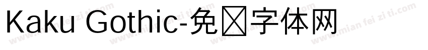 Kaku Gothic字体转换